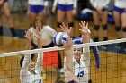 Volleyball vs Emerson  Wheaton College Women's Volleyball vs Emerson College. - Photo by Keith Nordstrom : Wheaton, Volleyball, VB2019